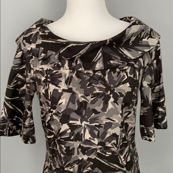 Trina Turk Silk Boat Neck Blouse Black Small - Picture 2 of 6